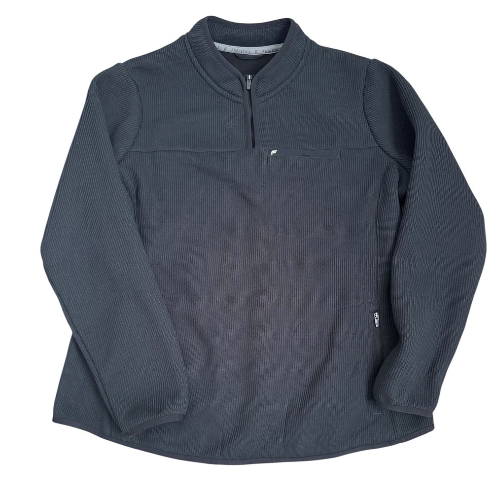 Fabletics Pace Quarter Zip Pullover Athletic Ribb… - image 1